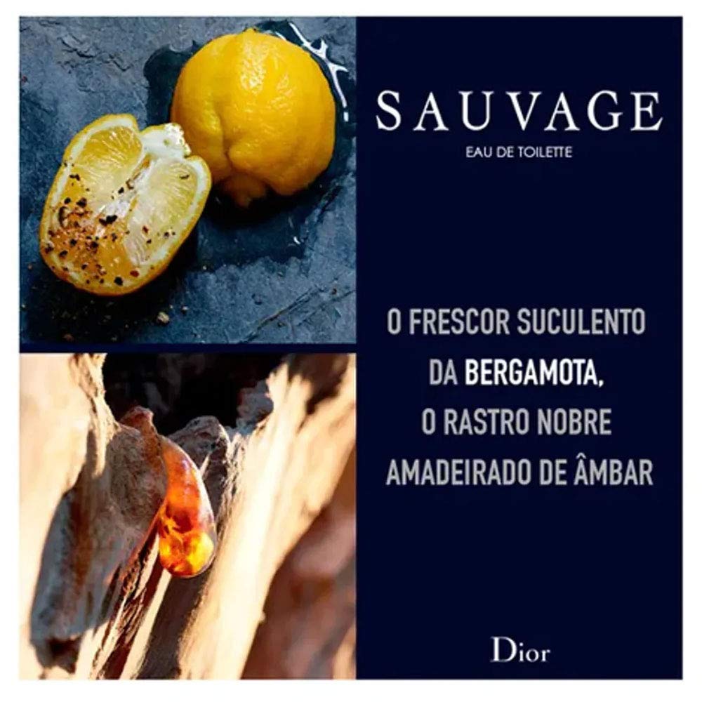 Dior Sauvage Eau De Toilette Spray for Men, 3.4 Fluid Ounce